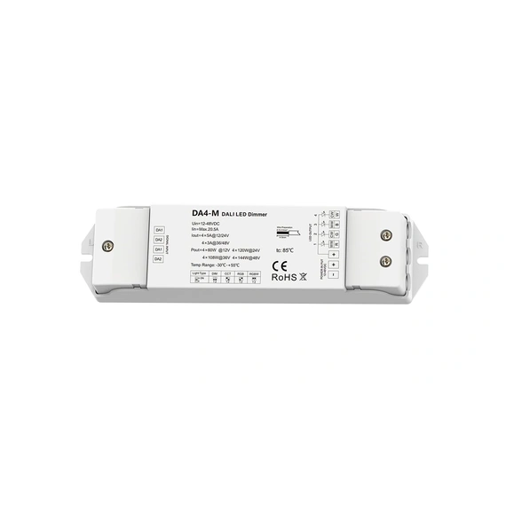 LED-контролерDEYA DALI DT6/DT8 12-48VDC, 5A*4CH (DA4-M)