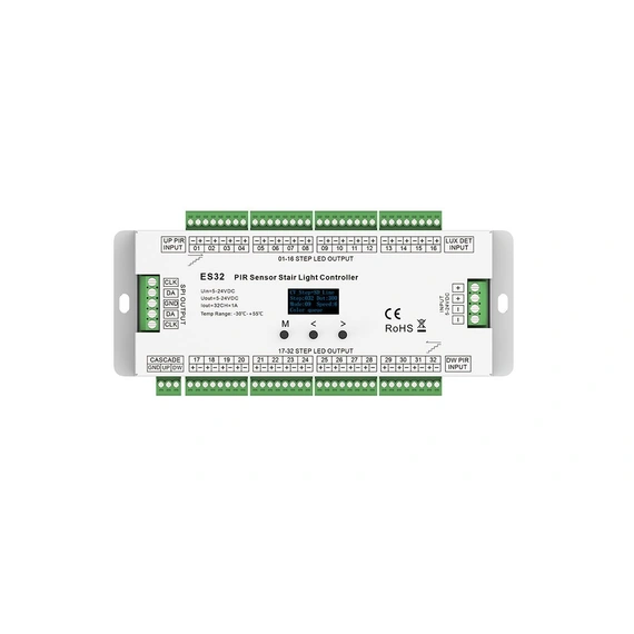 LED-контролер DEYA для сходів з датчиком PIR 5-24VDC, 1A*32CH (ES32)