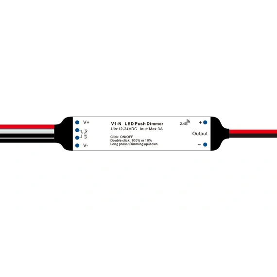 LED-контролер DEYA 12-24VDC, 3A*1CH, PUSH-DIM (V1-N)