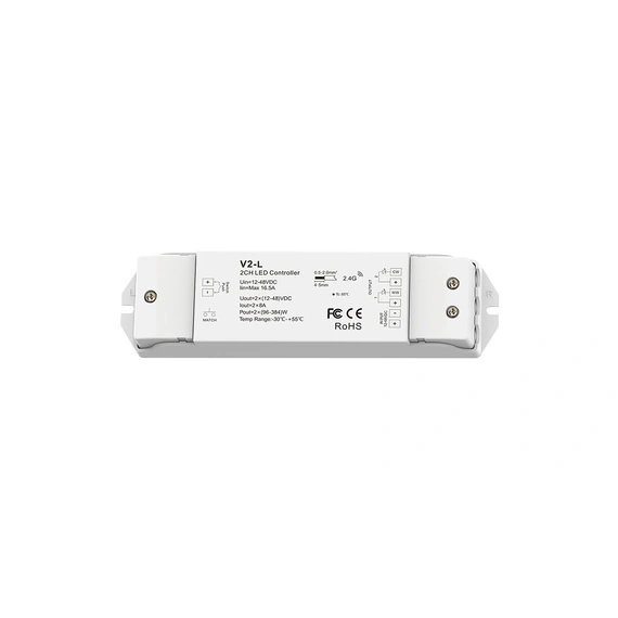 LED-контролер DEYA 12-48VDC, 8A*2CH, PUSH-DIM (V2-L)