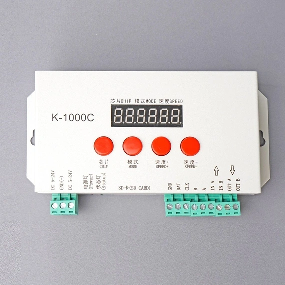 LED-контролер COLORS RGB K-1000C 5-24VDC,1CH*1024(SPI)/1CH*512(DMX)(K-1000C)