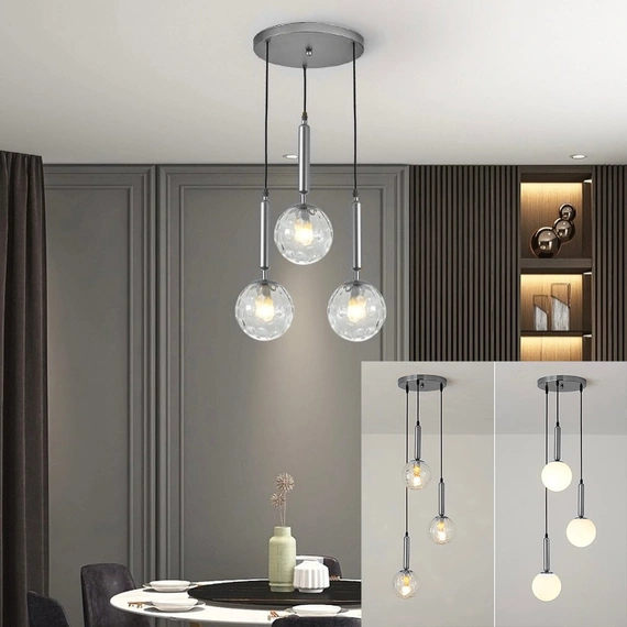 Люстра Nestlight 240319-100003108 Прозорий фактурний, Варіація: Прозорий фактурний