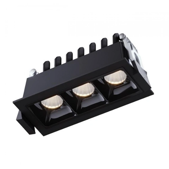 Світильник точковий врізний KLOODI KD-POINT 3X2 6W 4K BK