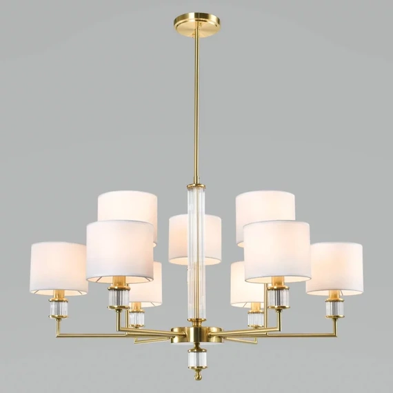 Люстра CosmoLight SUTTON P09685BR-WH