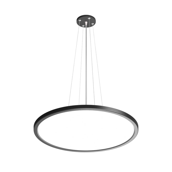 Підвісний світильник, люстра світлодіодна Italux PND-72843-400R-32W-BL Manito Led 1x32W 2800K/4000K/6000K 3800Lm IP40 Чорна