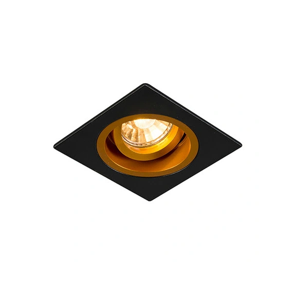 Світильник Zuma CHUCK DL SQUARE BLACK-GOLD 92706