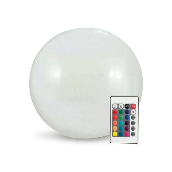 Вуличний світильник на сонячній батареї куля Goldlux 330567 Kula Led 3000K + RGB IP65 Білий