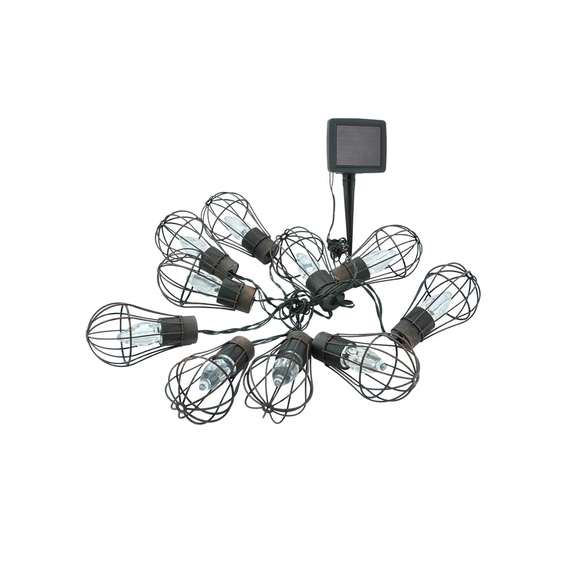 Гірлянда на сонячній батареї Goldlux 311542 Lofcik LED 10 2900K IP44 патина
