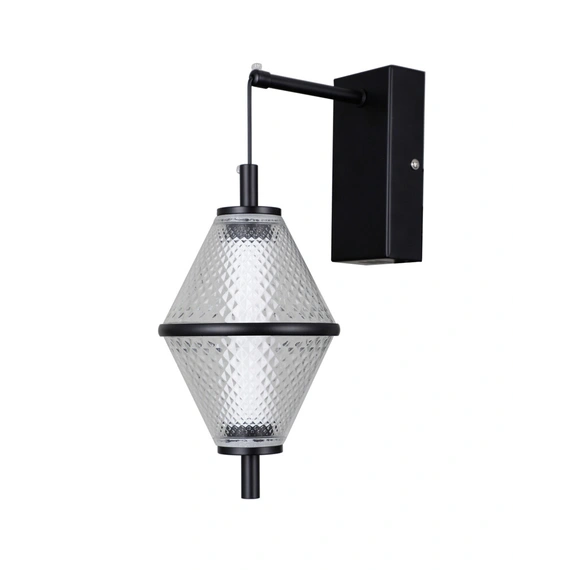 Бра, настінний світильник Italux WL-34395-1-BK Fuente LED 1x5W 3000K 422Lm IP20 чорний