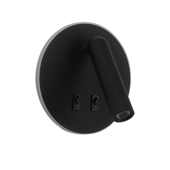 Бра, настінний світильник Italux WL-53742-1-BK Furla LED 1x8W 3000K 516Lm IP20 чорний