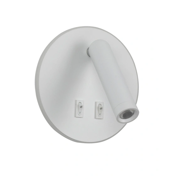 Бра, настінний світильник Italux WL-53742-1-WH Furla LED 1x8W 3000K 516Lm IP20 білий