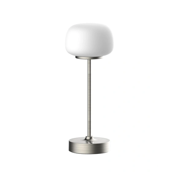 Настільна лампа з акумулятором Goldlux 329868 Rimini LED 1x1,8W 2700K 150Lm IP20 срібляста