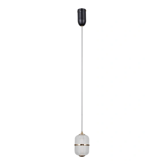 Підвісний світильник, люстра Italux PND-34375-1-BK Alani LED 1x6W 3000K 588Lm IP20 чорний