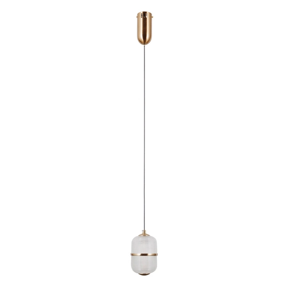 Підвісний світильник, люстра Italux PND-34375-1-HBR Alani LED 1x6W 3000K 588Lm IP20 золотий