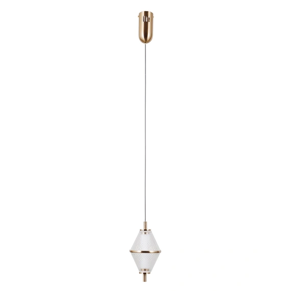 Підвісний світильник, люстра Italux PND-34395-1-HBR Fuente LED 1x5W 3000K 422Lm IP20 золотий