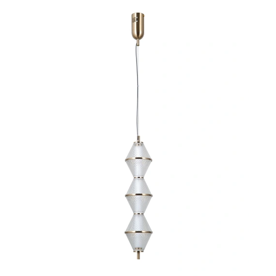 Підвісний світильник, люстра Italux PND-34395-3V-HBR Fuente LED 3x15W 3000K 1108Lm IP20 золотий