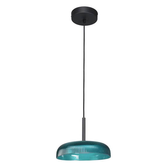 Підвісний світильник, люстра Italux PND-48529-BK-BLU Colle LED 1x12W 3000K 1500Lm IP20 блакитний