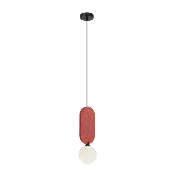 Підвісний світильник, люстра Italux PND-59815-1-RED Lorenzo G9 1x25W IP20 червоний
