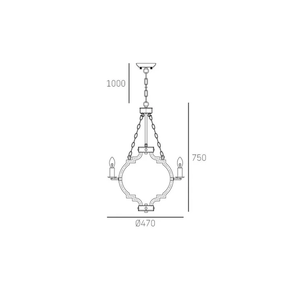 Люстра Cosmo Light PORTLAND P04254NI WD, изображение 2