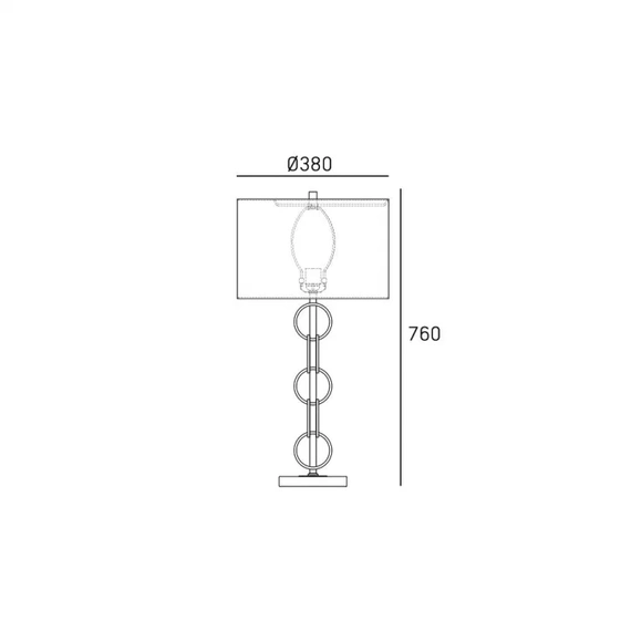 Настольная лампа Cosmo Light Lima T01946CH, изображение 5