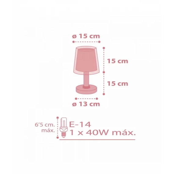 Настільна лампа Dalber LIGHT FEELING PINK 81191S, зображення 3