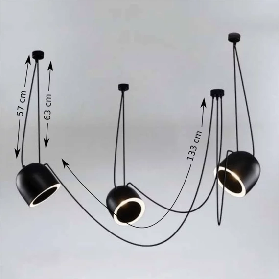 Люстра DOHAR DOBO (black/white) 9433, зображення 2