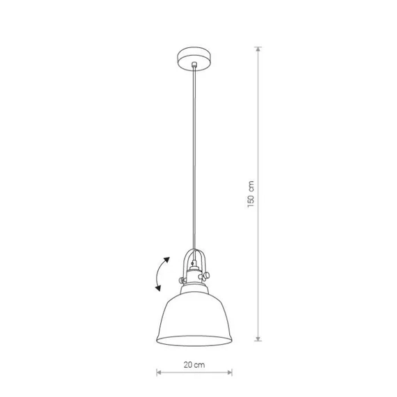 Точковий світильник DOHAR ALHA Y 90 CM (black) 9152, зображення 2