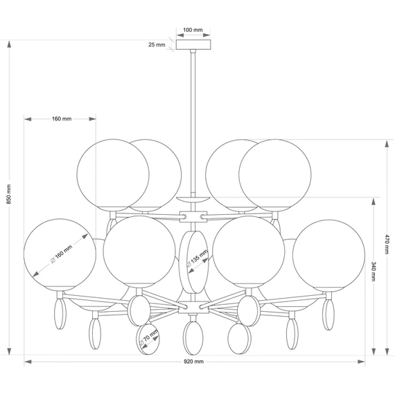 Люстра Kutek DIMARO DIM-ZW-8+4(Z), зображення 2