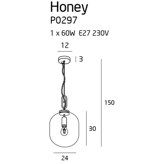 Люстра Maxlight HONEY P0297, зображення 2