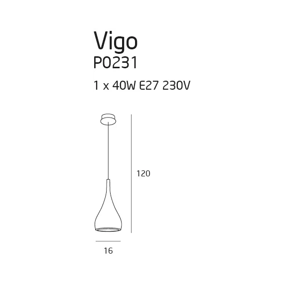 Підвісний світильник Maxlight VIGO I P0232, зображення 2