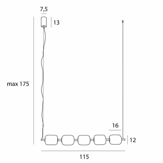 Люстра MAXlight ELENA P0535D, зображення 3