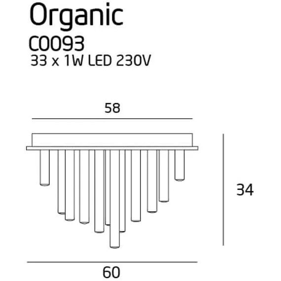 Потолочный светильник Maxlight ORGANIC C0093D, изображение 2