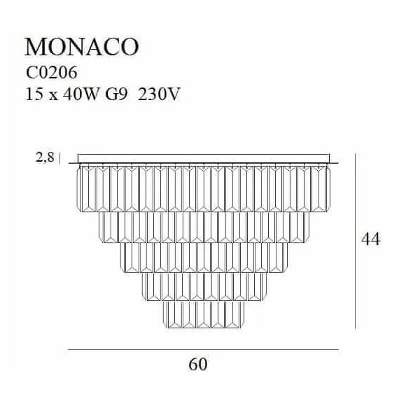 Люстра MAXlight MONACO C0206, изображение 2