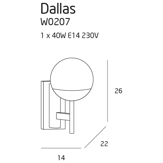 Бра Maxlight DALLAS W0207, зображення 2