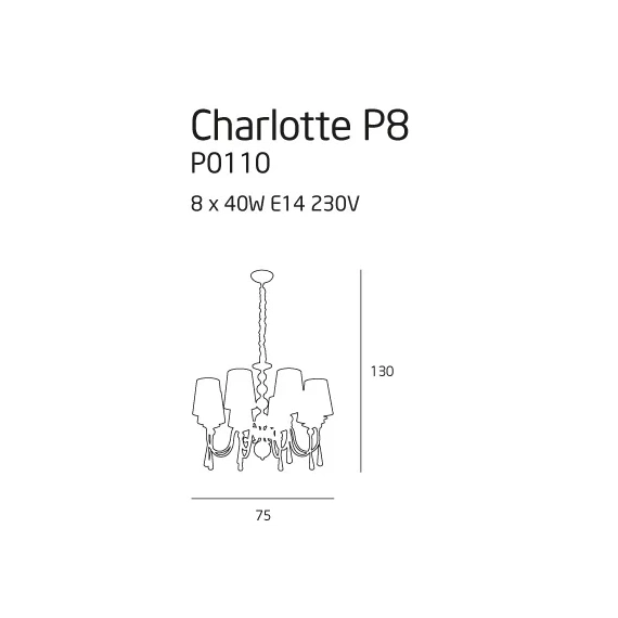 Люстра Maxlight CHARLOTTE P0110, изображение 2