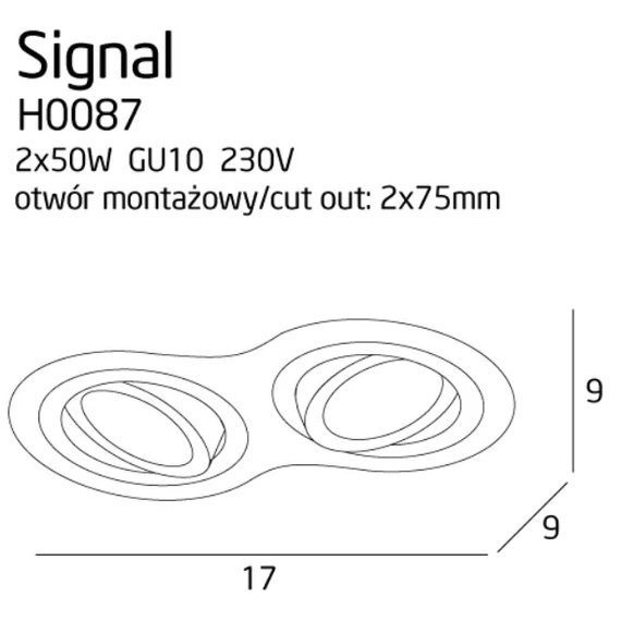 Точковий світильник Maxlight SIGNAL II H0087, зображення 2
