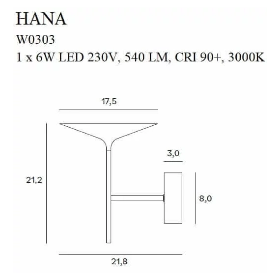 Бра MAXlight HANA W0303, зображення 3
