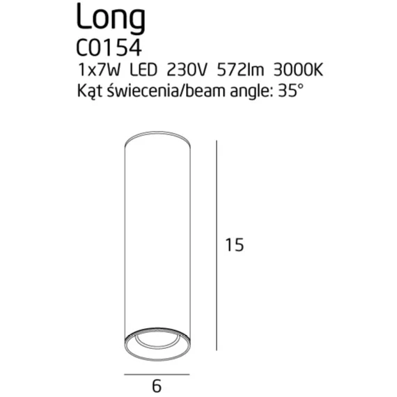 Точковий світильник Maxlight LONG C0154, зображення 3