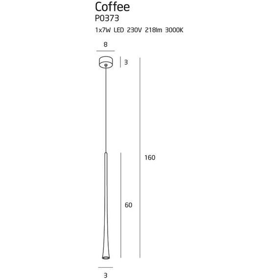 Люстра MAXlight COFFEE P0373, изображение 2