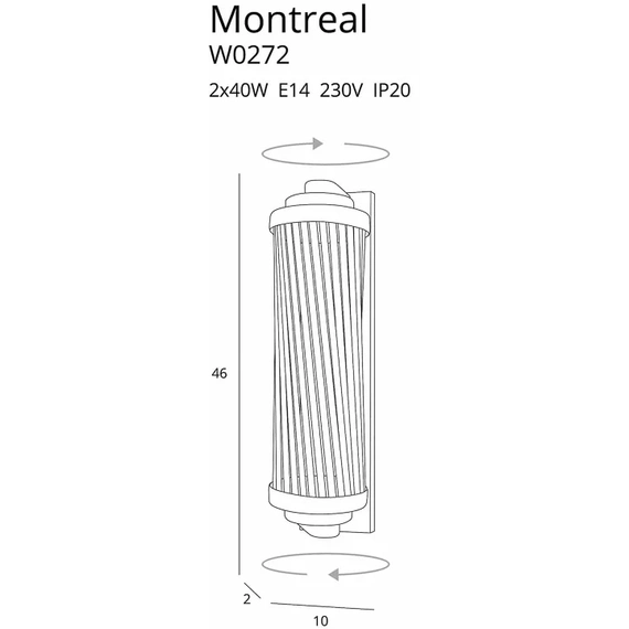 Бра MAXlight MONTREAL W0272, зображення 3