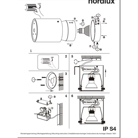Точковий світильник Nordlux IP S4 78511001, изображение 3