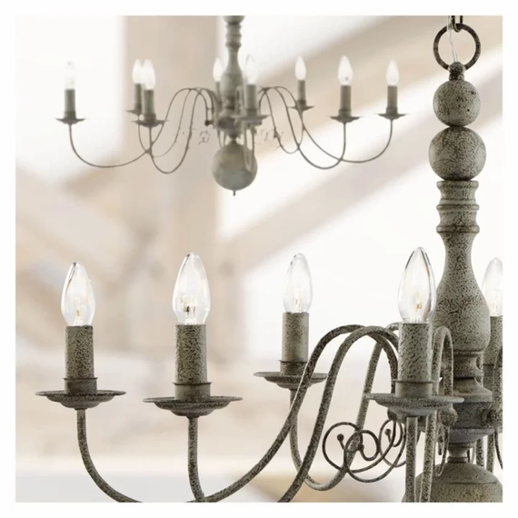 Люстра Searchlight Greythorne 2268-8GY, изображение 2