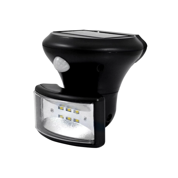 Вуличний світильник на сонячній батареї Goldlux 307729 LED 1x5W 6400K 500Lm IP44 чорний, изображение 2