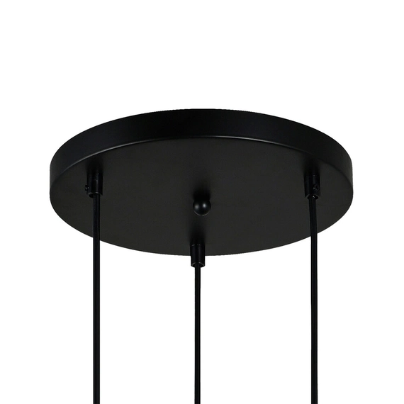 Люстра Italux PND-27812-3A-BK-SG Zulo E27 1x40W IP20, зображення 4