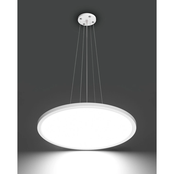 Підвісний світильник, люстра світлодіодна Italux PND-72843-480R-36W-WH Manito Led 1x36W 2800K/4000K/6000K 4300Lm IP40 Біла, изображение 2
