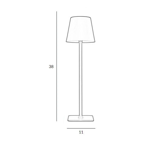 Настільна лампа з акумулятором Italux TB-2821-BK Atlis Led 1x5W 3000-6500K 300Lm IP54 Bk, зображення 2