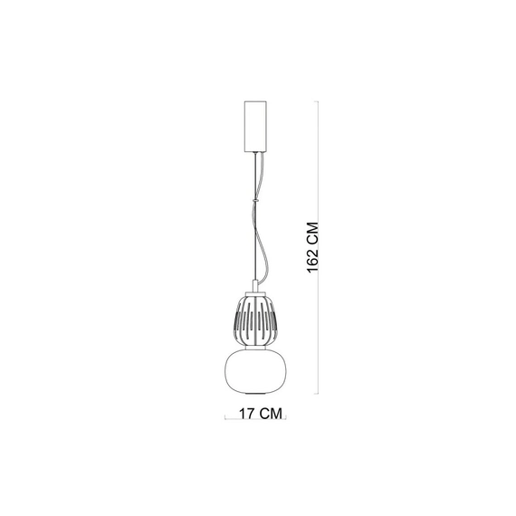 Підвісний світильник Italux PND-98374-18W-GD Eris Led 1x18W 3000K 2235Lm IP20 Gold, зображення 2