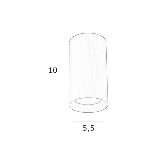 Точковий світильник Italux CLN-83920-S-WH Rilok GU10 1x10W IP20 Wh, зображення 2
