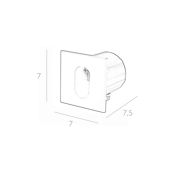 Вуличний світильник Italux ONFL-0224-4K Rovato Led 1x3W 4000K 96Lm IP65, изображение 3