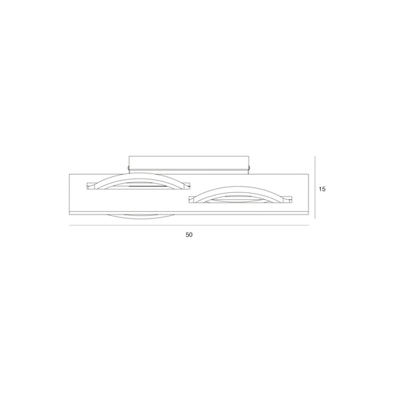 Бра Italux WL-23848-30W-BK-GD Conato Led 1x14W 3000K 530Lm IP20, зображення 3